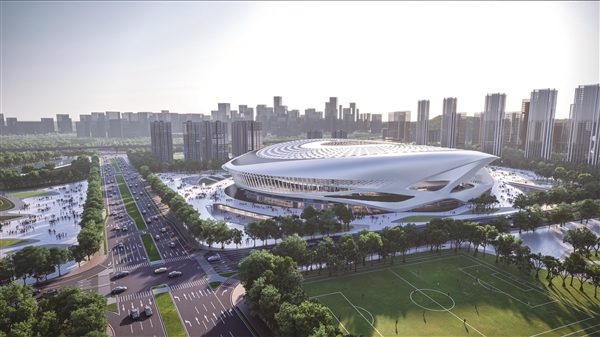 广州市足球体育运动场广州足球公园球馆效果图